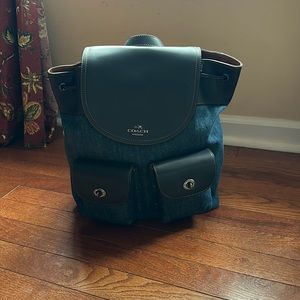 Coach denim backpack